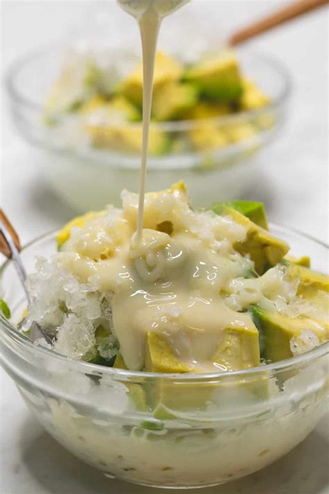 filipino avocado dessert|filipino avocado condensed milk.